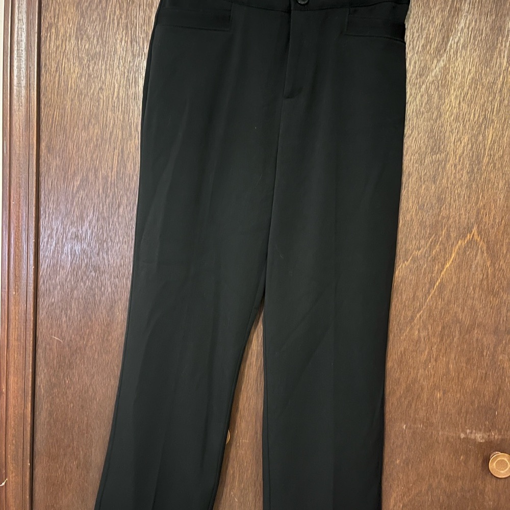Christopher & Banks Elegant Black Women's wide leg style Trousers 8 Short